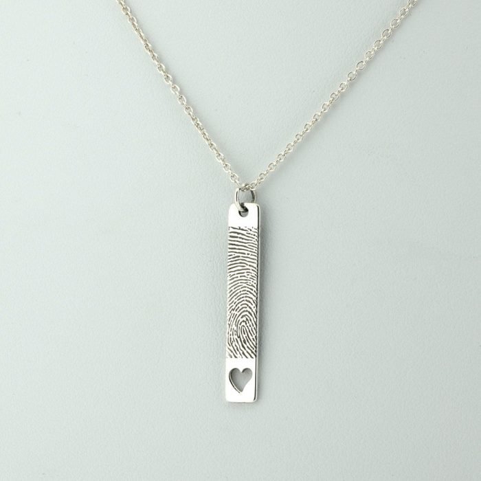 Fingerprint bar pendant