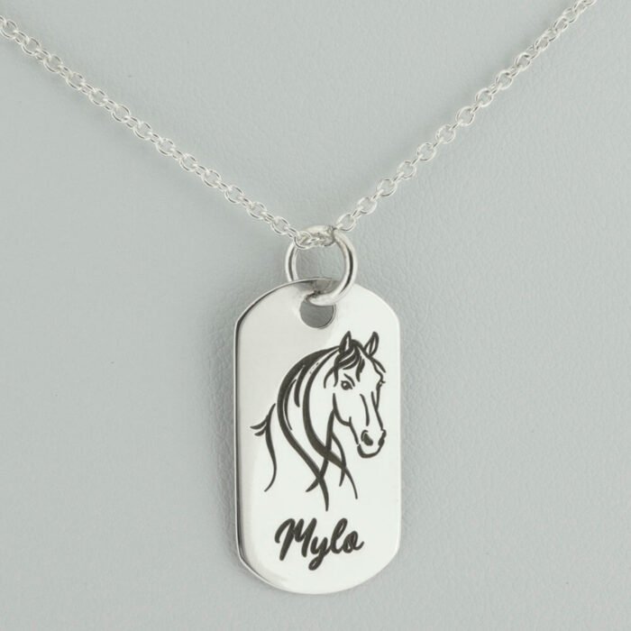 Personalised horse dogtag
