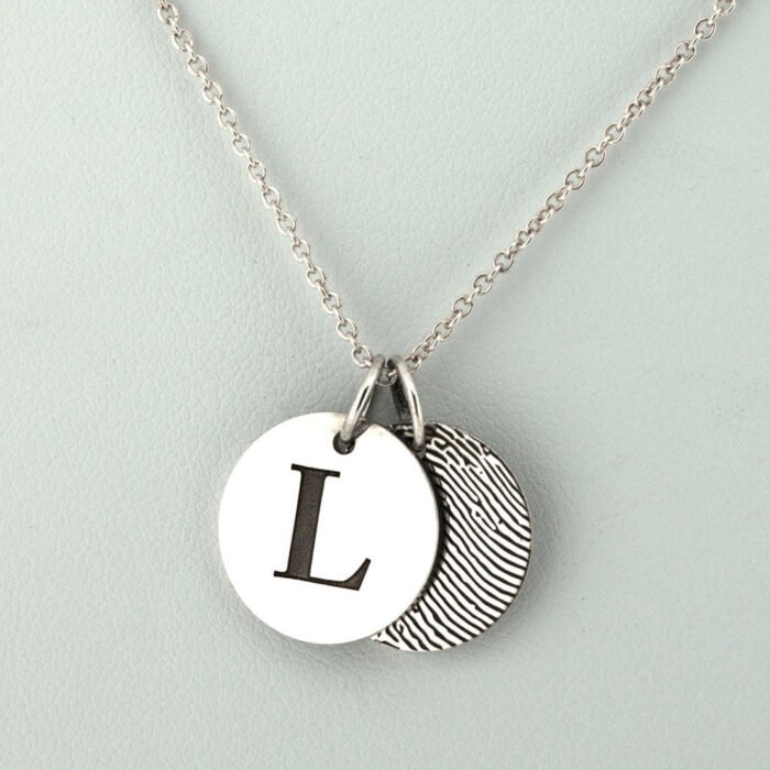 Personalised fingerprint necklace