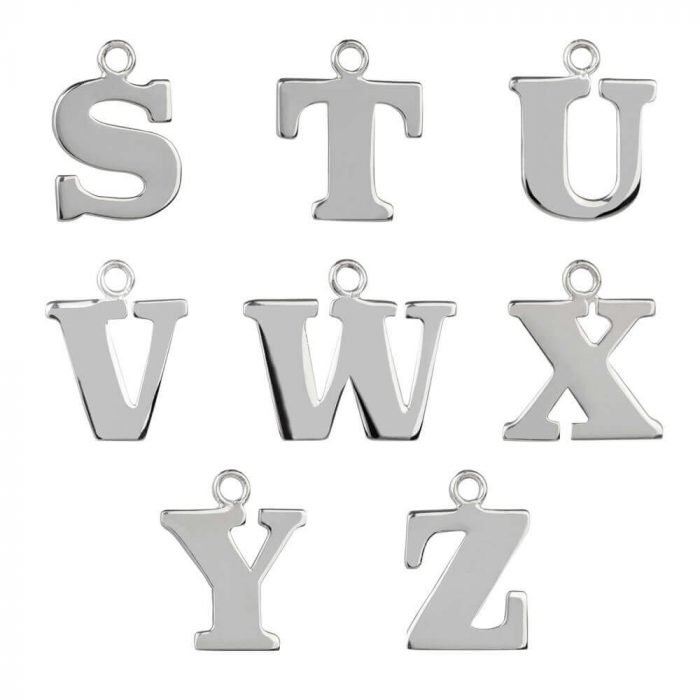 Silver Letters S to Z