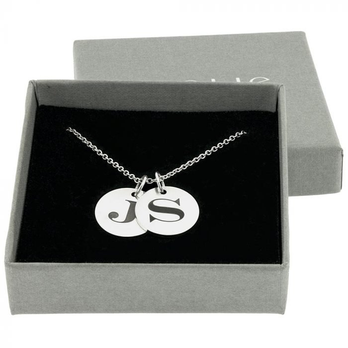 Silver 2 Initial Necklace