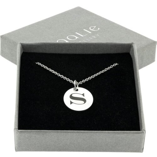 Silver Initial Necklace