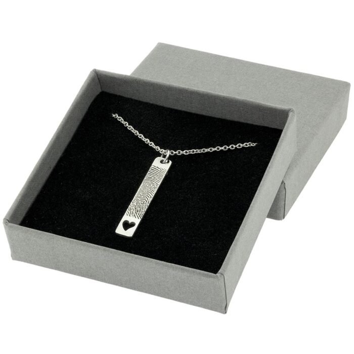 Rectangular Fingerprint Necklace
