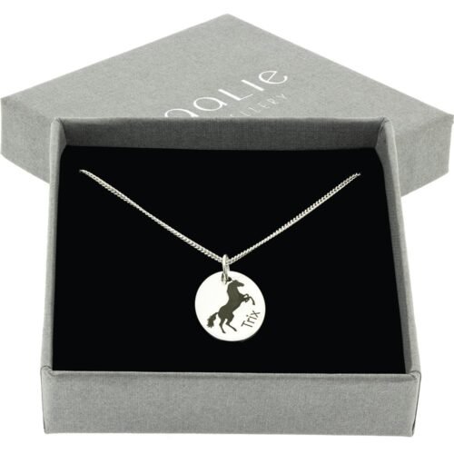 Silver Equestrian Necklace