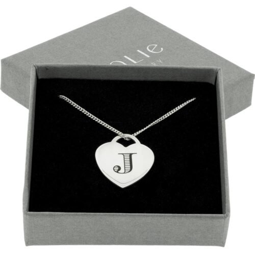 Personalised Silver Heart Necklace