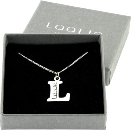 Personalised Silver Letter Pendant