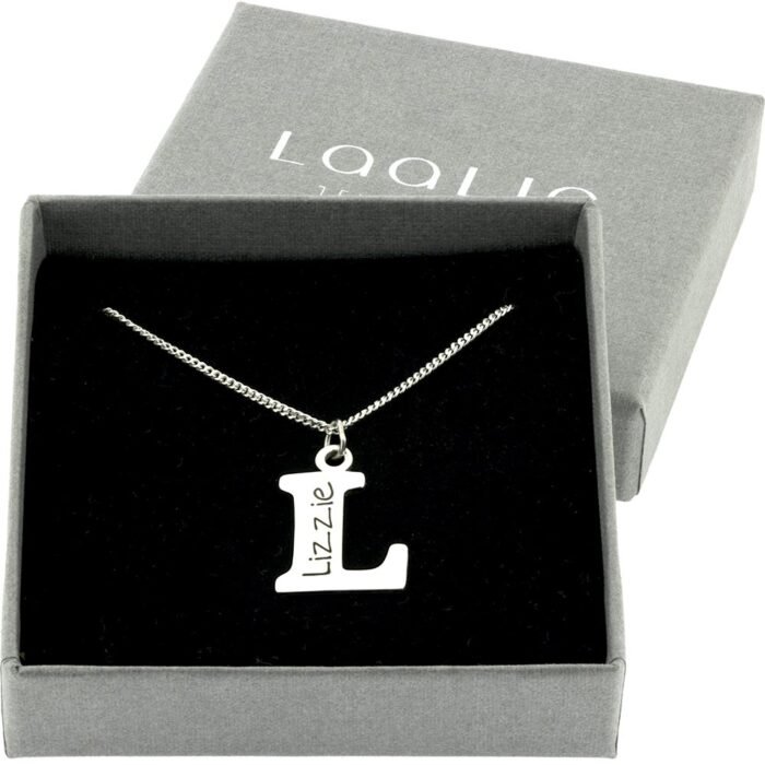 Personalised Silver Letter Pendant