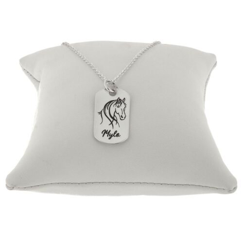 Personalised horse dogtag