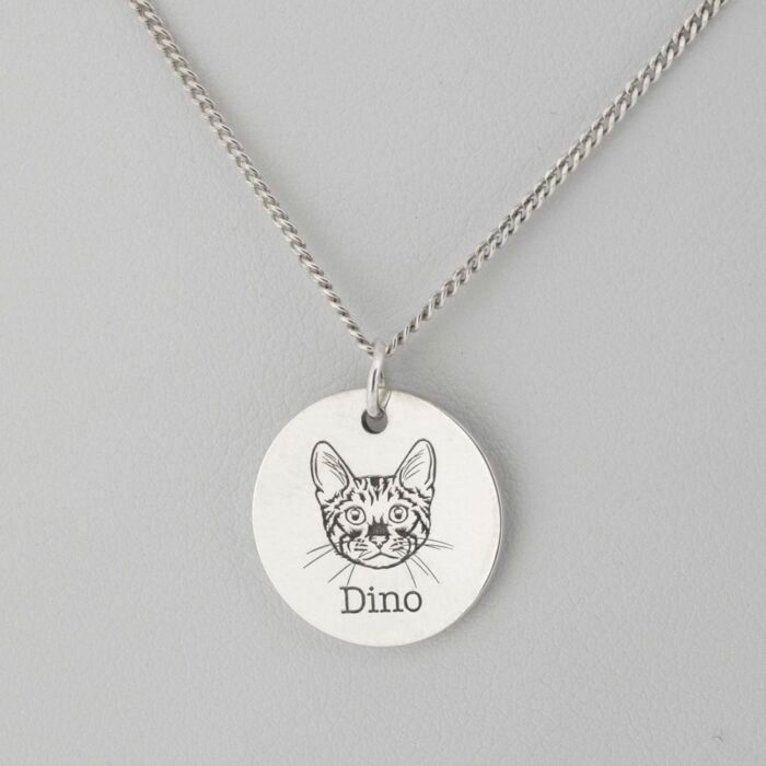 Round Cat Face Pendant - Many Breeds - Image 3