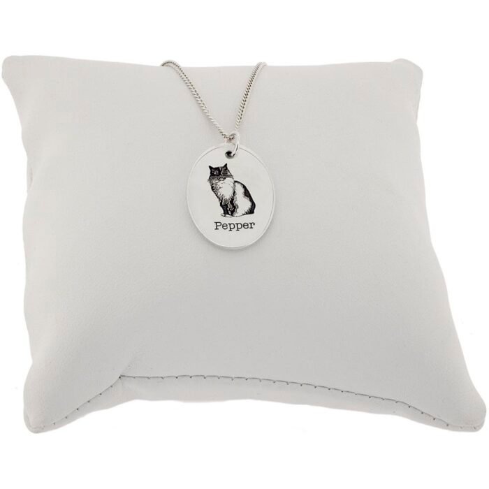 Oval Cat Pendant - Many Breeds - Image 2