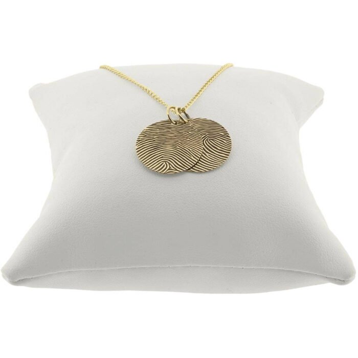 imprinted fingerprint necklace in 14ct gold filled finish