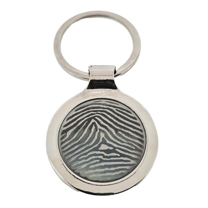 Fingerprint Engraved Keyring