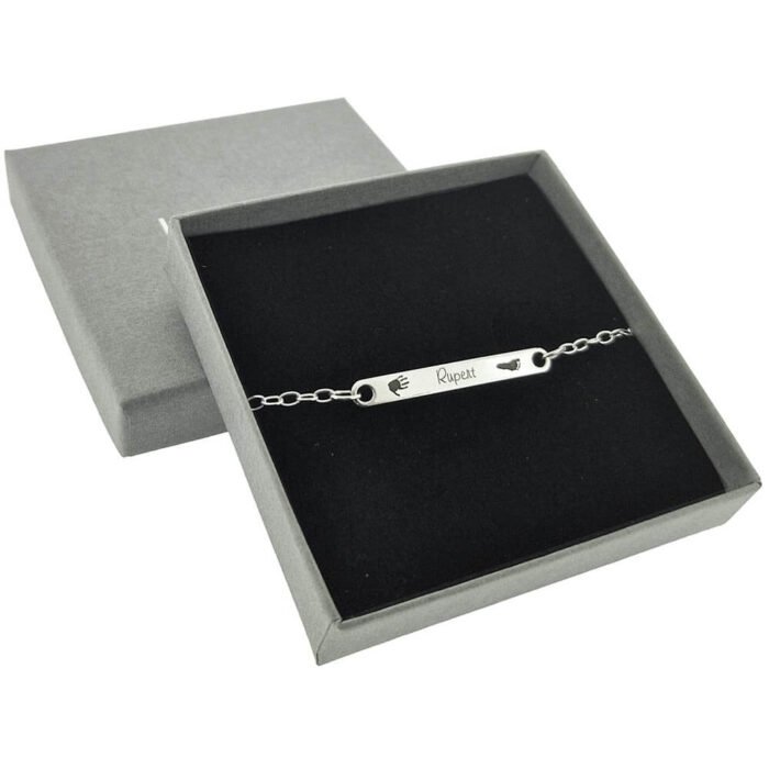 Sterling Silver Name Plate Bracelet