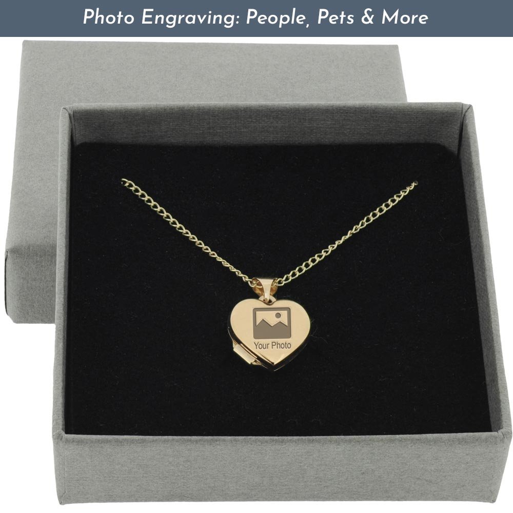 Photo Engraved 9ct Gold Locket