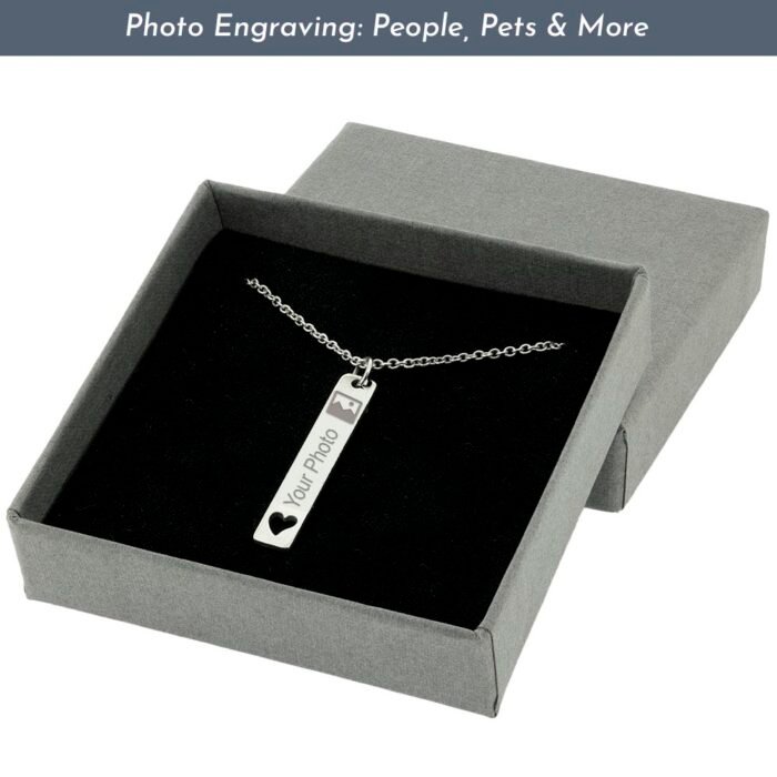 Photo Engraved Rectangular Pendant