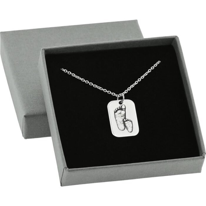 Silver Baby Necklace from 3D baby Castings