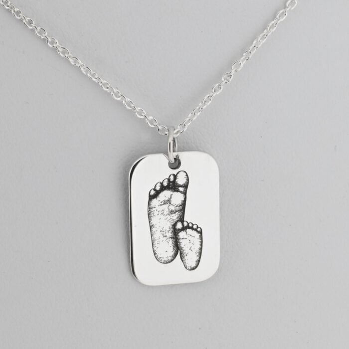 Silver Baby Necklace from 3D baby Castings - Image 5