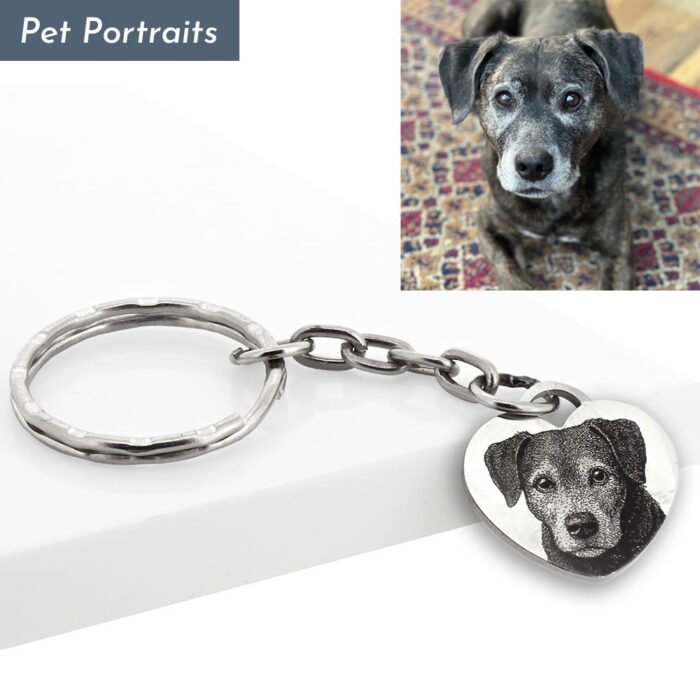 Photo Engraved Silver Heart Locket - Image 3